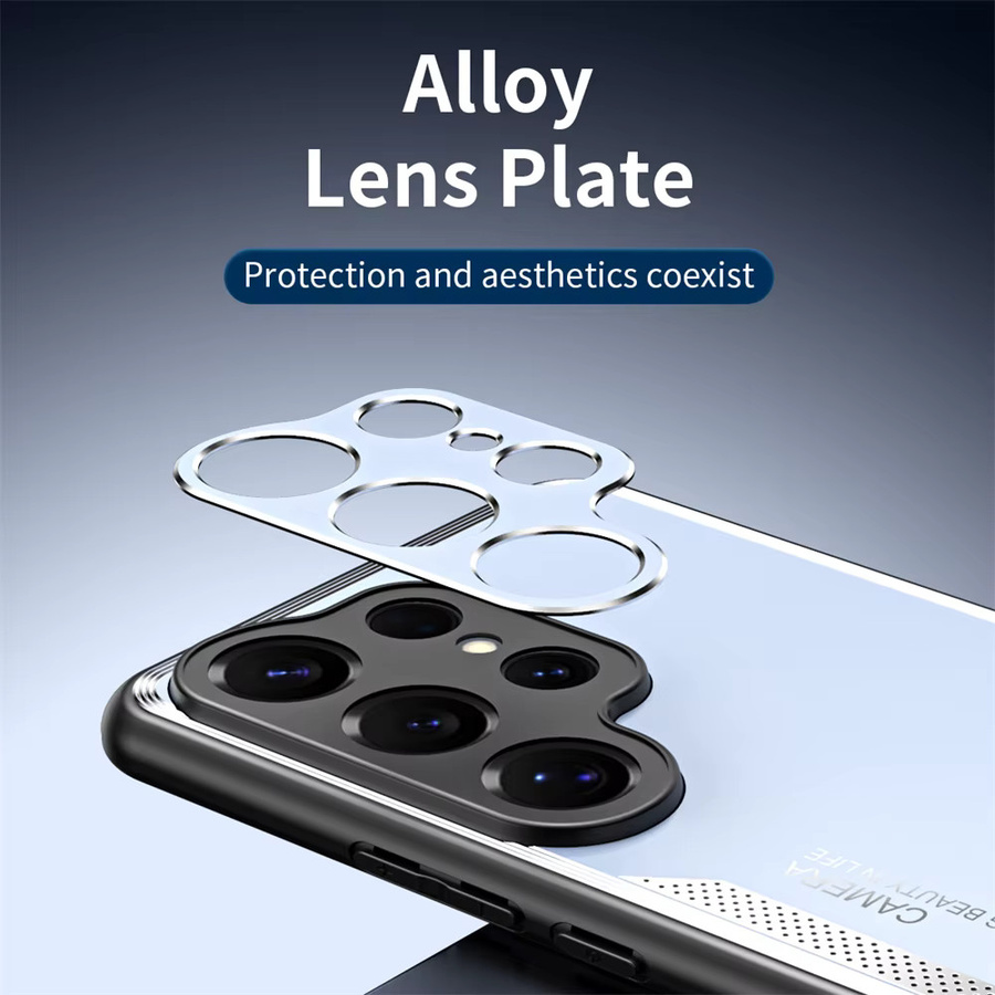 Xeber Kameraobjektiv-Schutzhülle aus Aluminiumlegierung für Samsung Galaxy S26 Ultra und S26 Plus in Blau, matte stoßfeste Objektivringabdeckung - Bild 2