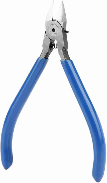 Fishine Elektronische Seitenschneider Zange TU7B aus Chrom-Vanadium-Stahl in Grau und Blau, 4,5 Zoll - Bild 1