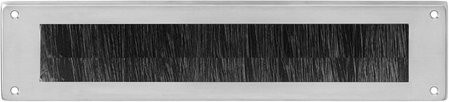 Intersteel Zugluftstopper aus Edelstahl in Silber, B: 34 cm, H: 7,6 cm - Bild 1
