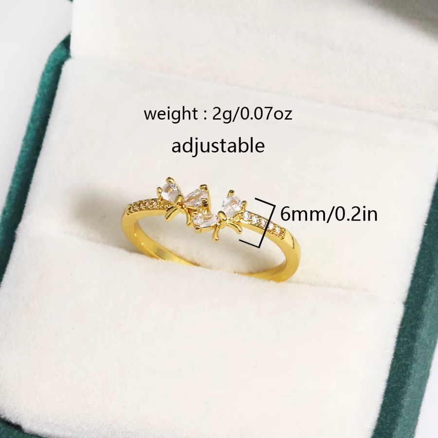YUYAN Ring, Zirkonia, Gold, Damen - Bild 2