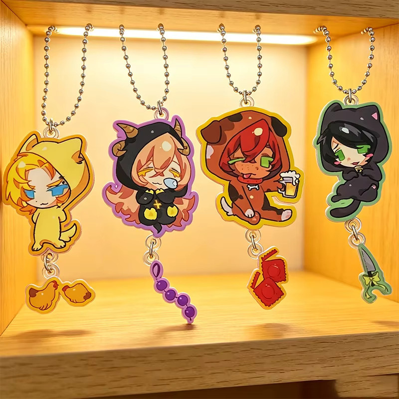 Schlüsselanhänger Acryl, Cartoon-Idol-Anime-Tier-Bildaufdruck, Personalisiert - Bild 2