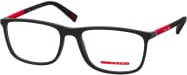 Prada Linea Rossa PS 03QV Brille, Rechteckig, Vollrand, Schwarz, Herren - Bild 1