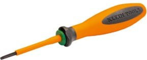 Klein Tools VDE Torx Schraubendreher T10 mit 60mm Länge in Schwarz-Orange - Bild 1