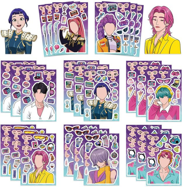 Discover Intime Anime KPop Dämonenjäger Sticker, 78-teiliges Set, multicolor - Bild 1