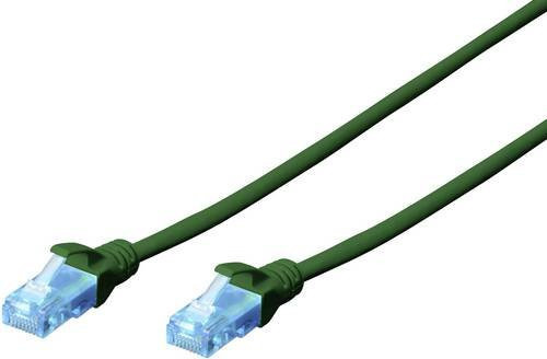 Digitus RJ45 Netzwerkkabel CAT 5e U/UTP Patchkabel Grün, Länge: 0,5 m - Bild 1