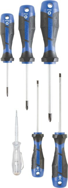 LUX-TOOLS 6-teiliger Montage-Schraubendrehersatz in Blau - Bild 1