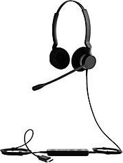 Jabra BIZ 2400 II Duo On-Ear Headset mit Noise Cancelling, QD-Kabel und 360 Grad drehbarem Mikrofon in Schwarz - Bild 2