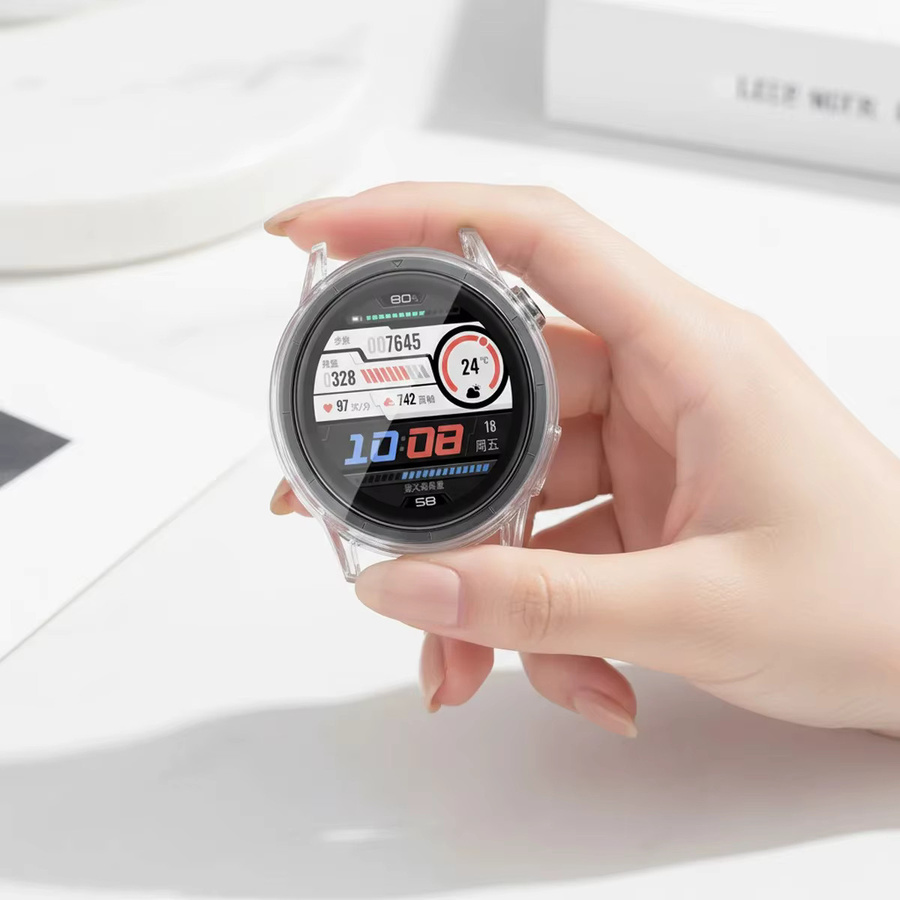 Xiaomi Watch S5 Schutzhülle mit Displayschutzfolie aus transparentem TPU - Bild 3