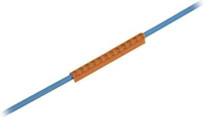 Weidmüller Kennzeichnungsring CLI C 1-3 OR/SW 3 MP in Orange mit Aufdruck 3, Außendurchmesser-Bereich 2,5 bis 5 mm - Bild 1