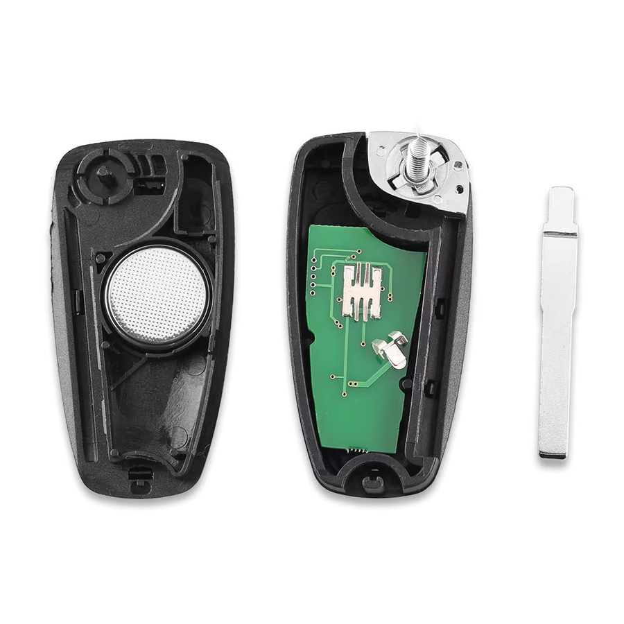 KEYYOU Auto Fernbedienung Schlüssel mit 3 Tasten für Ford Mondeo Focus C-Max, 434/433 MHz FSK, 4D63 Chip, 40/80 Bit, Schwarz - Bild 2