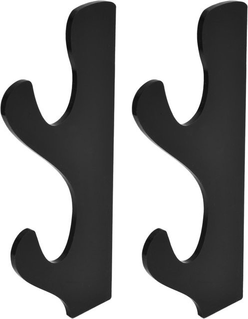 mfySpace Schwertständer aus Acryl für Lichtschwerter und Samurai-Schwerter zur Wandmontage, Schwarz/Transparent, 1 Paar - Bild 1