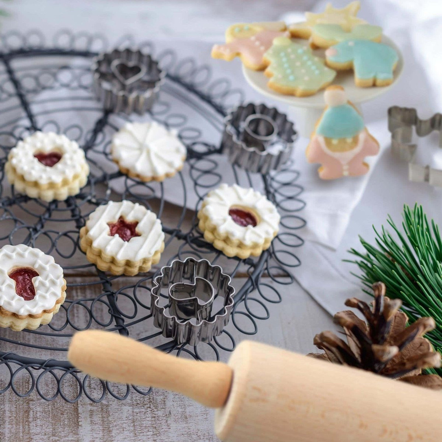 Dr. Oetker Ausstecher-Set Weihnachtsplätzchen, 11-teilig, Silber - Bild 2