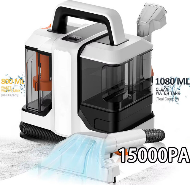 DWiusty Handheld Spot Cleaner Teppichreiniger 750W mit 15KPa Saugkraft in Weiß - Bild 1