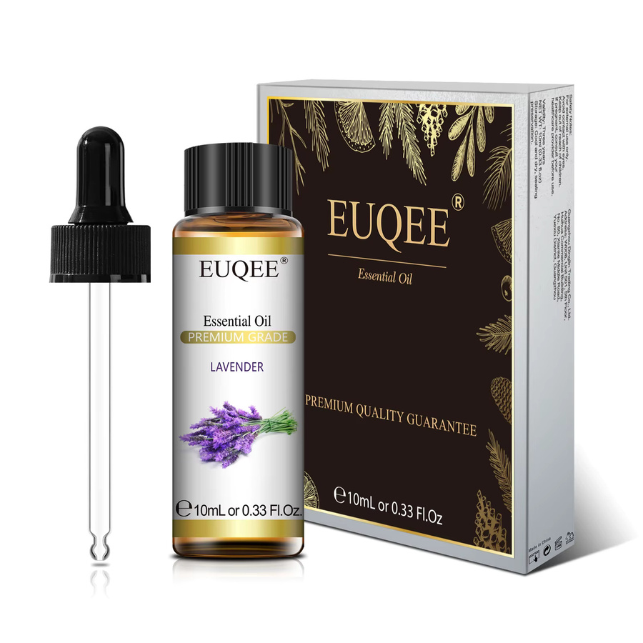 EUQEE Ätherisches Pflanzenöl, 10 ml, Lavendel, Jasmin, Eukalyptus, Vanille - Bild 2