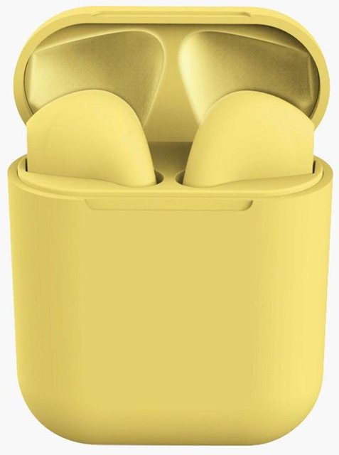 EONIX Macaron inPods I12 TWS Bluetooth-Kopfhörer mit Ladebox in Gelb - Bild 1