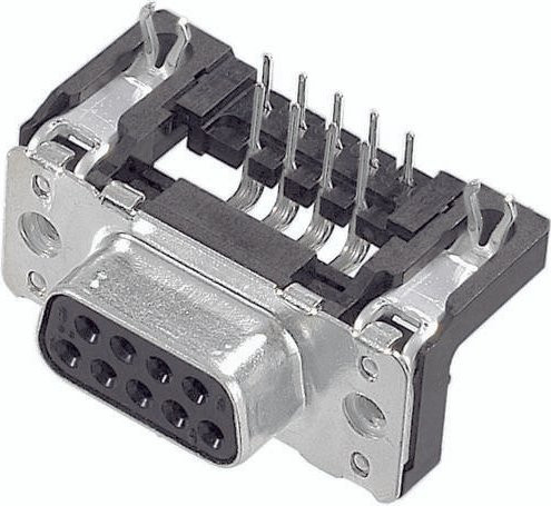 HARTING Steckverbinder Polzahl 37 zum Löten in Silber 09 66 453 6611 09664536611 - Bild 1