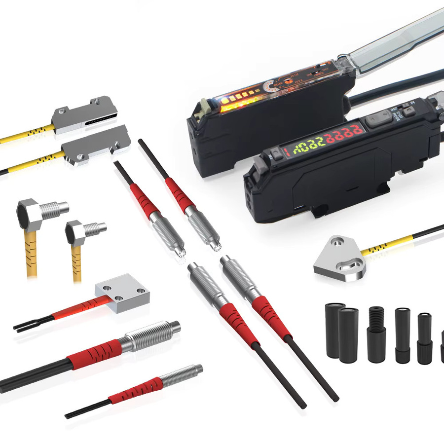 GTRIC Glasfaser-Sensorverstärker NA41 in Schwarz, 10-30 V DC, 3-Draht PNP NO/NC, für koaxiale und nicht-koaxiale Diffusion, optischer fotoelektrischer Sensor - Bild 5