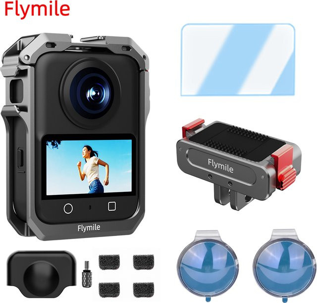 Flymile Metall-Schutzhülle Rahmenkäfig für DJI OSMO 360 mit 1/4 Zoll Gewinde und Multifunktions-Erweiterungshalterungen - Bild 1
