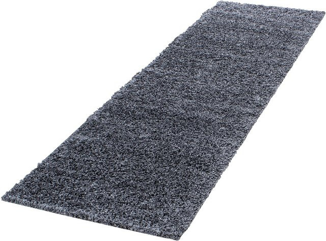 Hochflorteppich RHEIN von Kadima Design, einfarbig, Grau, B: 80 cm, T: 250 cm - Bild 1