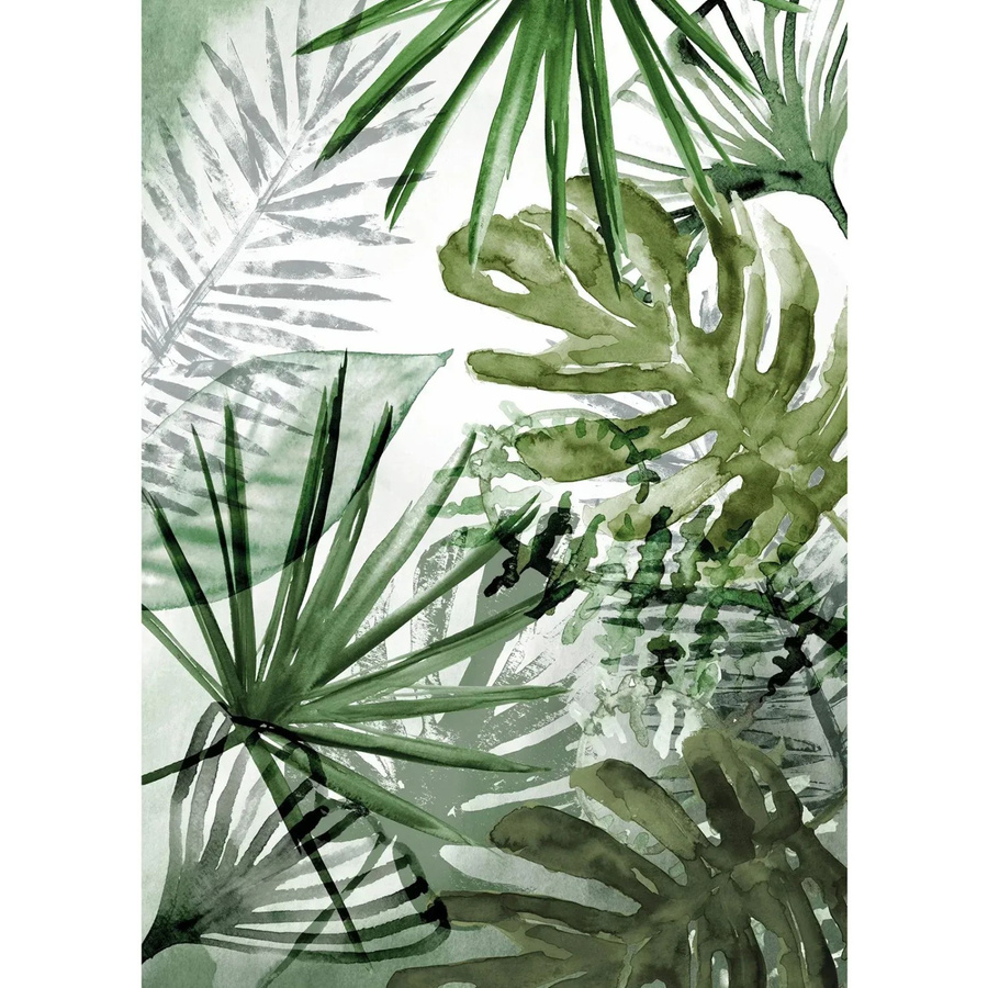 Art for the Home Fototapete Pure nature Monstera in Grün und Weiß, Vlies, B: 280 cm, H: 200 cm - Bild 2