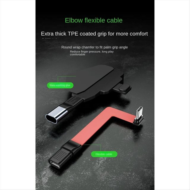 Universal USB-C Ladeadapter Typ-C Konverter für Handy und Spielekonsole in Schwarz - Bild 1