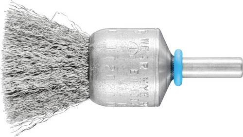 PFERD INOX-TOTAL Pinselbürste ungezopft mit Edelstahl-Draht Ø 0,20 mm, Schaft-Ø 6 mm, Durchmesser 20 mm, 10 Stück - Bild 1
