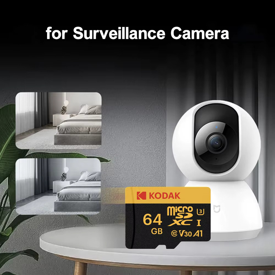Kodak Micro SD Speicherkarte 64 GB Class10 U3 V30 A1 in Schwarz - Bild 4