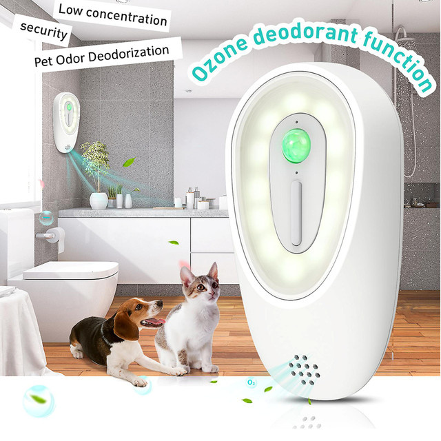 ENERFER Intelligenter Geruchsbeseitiger mit Bewegungssensor und Ozongenerator in Weiß - Bild 1
