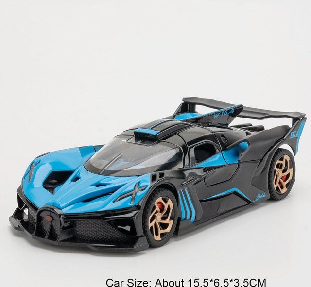 Linyi toy car Atlantic Bolide Legierungsmodell, 1:32, Metall, Licht und Geräusch, ab 14 Jahre - Bild 1
