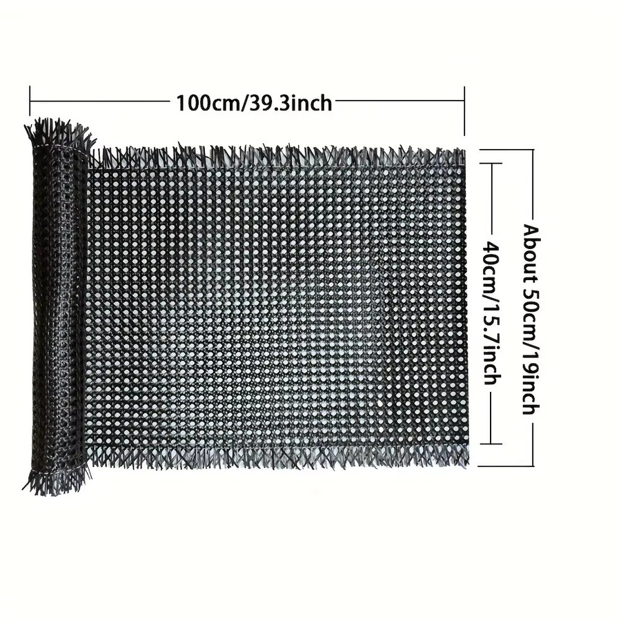 MOYU Kunststoff-Rattan-Rolle in Achteck-Form für Möbel und DIY-Projekte, Breite: 40 cm, Länge: 30 bis 500 cm - Bild 4