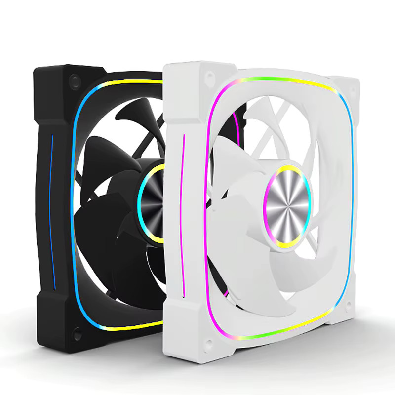 CX FUTRUE Gehäuselüfter mit ARGB-Beleuchtung in Schwarz, 120mm PWM Lüfter für deinen PC-Build - Bild 3