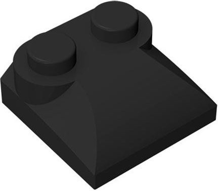 Yiran toy MOC Steine Platten 2x2 Bogenstein, 10-teiliges Set, schwarz - Bild 1