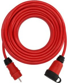 Brennenstuhl Professional Verlängerungskabel VQ 2200 IP44 in Rot mit 25 m Länge - Bild 1