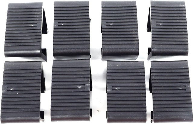 8 Stück Shoemst Befestigungsklammern für Outdoor Terrassenmöbel und Rattanmöbel in Schwarz aus Kunststoff, Breite: 4,3 cm - Bild 1