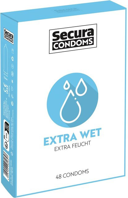Secura Condoms Extra Wet, Unisex - Bild 1