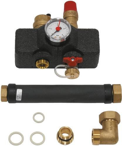 Vaillant Verteiler mit Isolierung, Schwarz, 1/2" - Bild 1