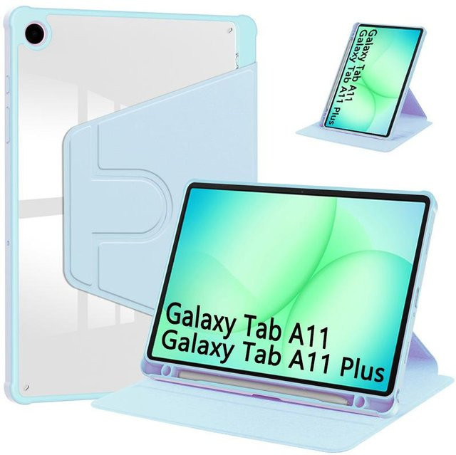 Smart Hülle mit Stiftehalter für Samsung Galaxy Tab A11 8.7 und Tab A11 Plus in Himmelblau - Bild 1