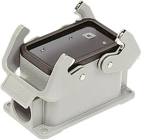 HARTING Sockelgehäuse Han 10B-asg1-QB-16 09300101231 in Silber aus Kunststoff - Bild 1