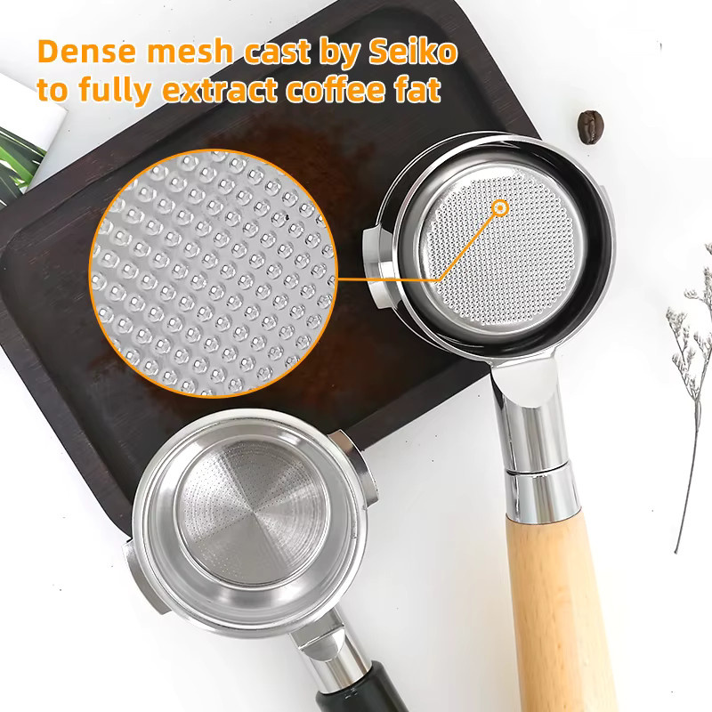 ALIKISSCAFE Boden Siebträger 58 mm aus Edelstahl für Breville BES920 980 990 Espresso Maschinen, Farbe: Silber - Bild 3