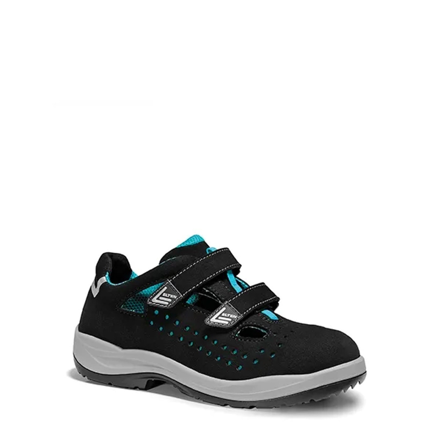 Elten Damen-Sicherheitssandale Impulse Lady Aqua Easy ESD S1P in Schwarz-Türkis Gr. 42 - Bild 2
