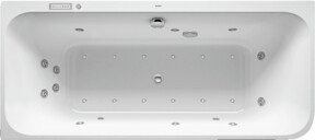 Duravit Whirlwanne Happy D.2 in Weiß mit Eckinstallation links, 2 Rückenstützen und Combi-Sys E, B/T: 180 x 80 cm - Bild 1