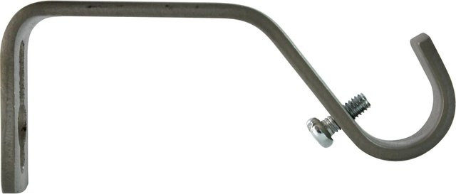 Mydeco Gardinenstangen-Halterung Habito in Edelstahl-Optik, Silber, Durchmesser: 1,6 cm - Bild 1