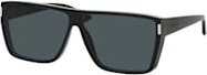 Saint Laurent SL 756 Sonnenbrille, Vollrand, Quadratisch, Kunststoff, Unisex, black grey - Bild 1