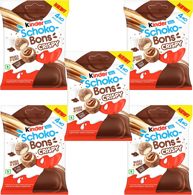 Kinder Schoko-Bons Crispy Milchcreme 5 x 22 g - Bild 1