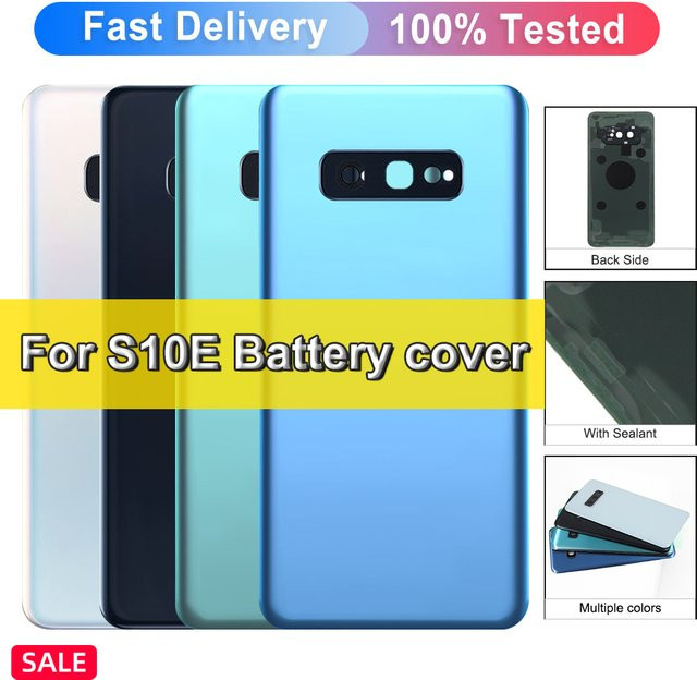 Samsung Galaxy S10E G970 Ersatz-Rückgehäuse Rückabdeckung in Silber inklusive Klebstoff - Bild 1