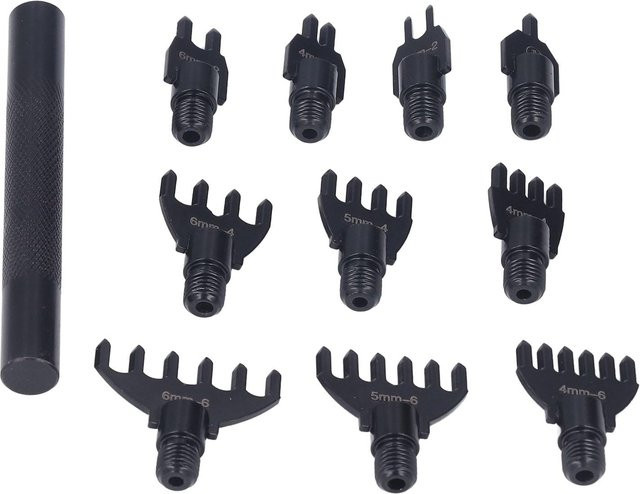 OutsideWorld Lochzange für Leder mit 10 Stanzspitzen aus Kohlenstoffstahl in Schwarz - Bild 1