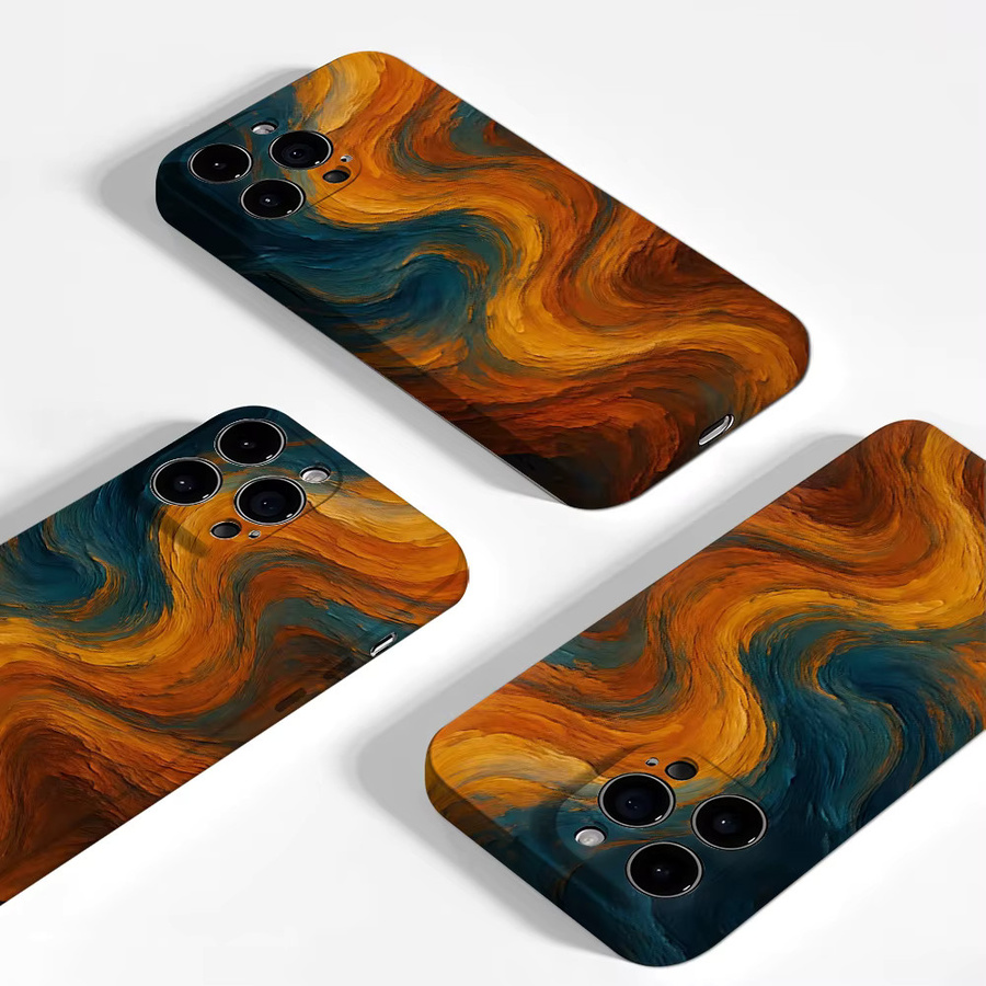 Swirl Glow magnetische Handyhülle für iPhone 17 16 15 14 13 Pro Max Plus, robuste doppelschichtige Hülle in Multicolour - Bild 4