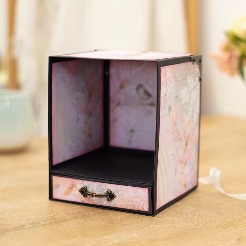 DIY Scrapbooking Malvorlage für Mini Erinnerungsboxen und Fotoalben aus Papier - Bild 2