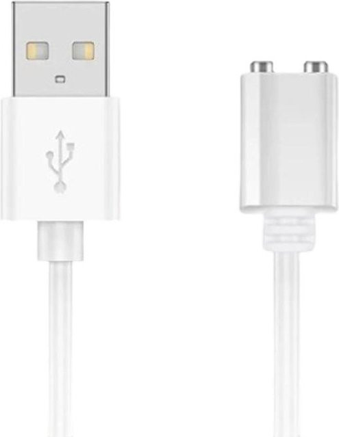 Happy Electronic King Flexibles magnetisches USB-A Ladekabel in Weiß für Smartwatch und elektrische Zahnbürste - Bild 1