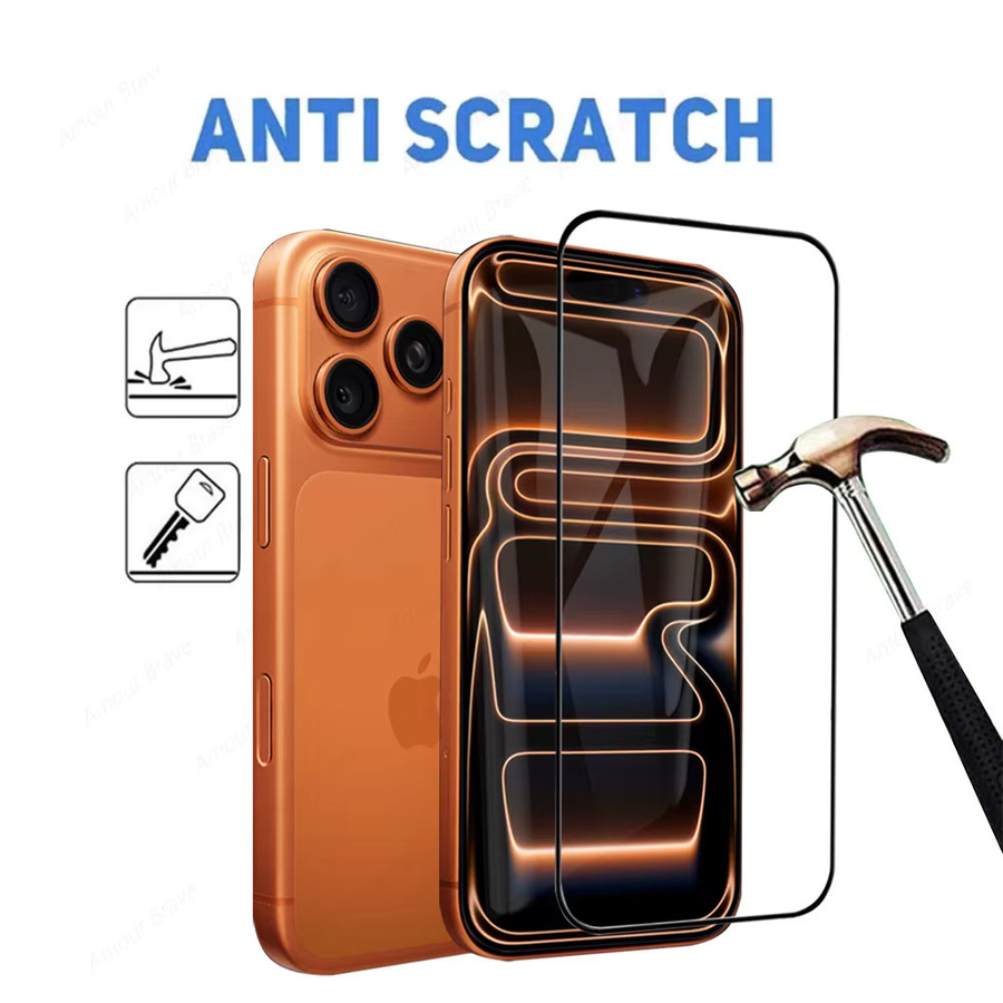 Amour Brave 5er-Pack Displayschutz aus gehärtetem Glas für iPhone 17 16 15 14 13 12 11 Pro Max XS Max XR Plus Air transparent - Bild 2